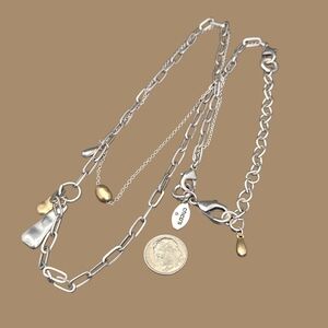 Chico's Two-Tone Multi Link Necklace